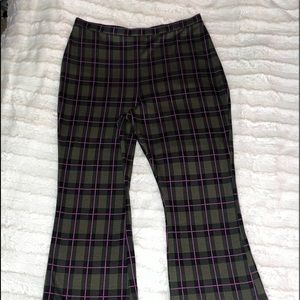 Wild Fable Womens knit plaid pants, size XL